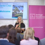 Dr Susan Parham at the launch of Garden Cities - Why Not at the Institute